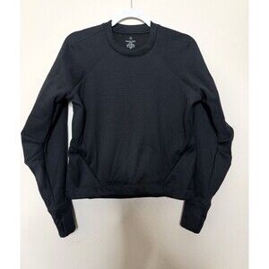 Sweaty Betty Run Crewneck Performance Sweatshirt Womens Small Black